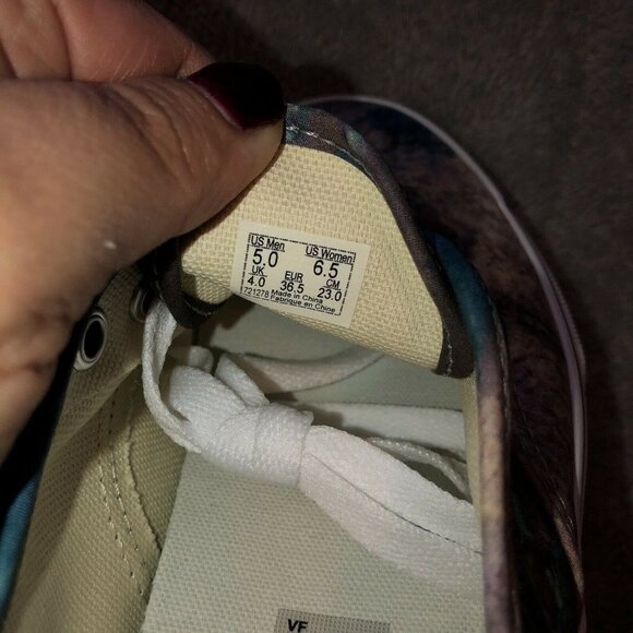 VANS Authentic Moma CLAUDE MONET Water Lily SNEAKERS Size Mens 5- Womens 6.5 - Picture 11 of 14